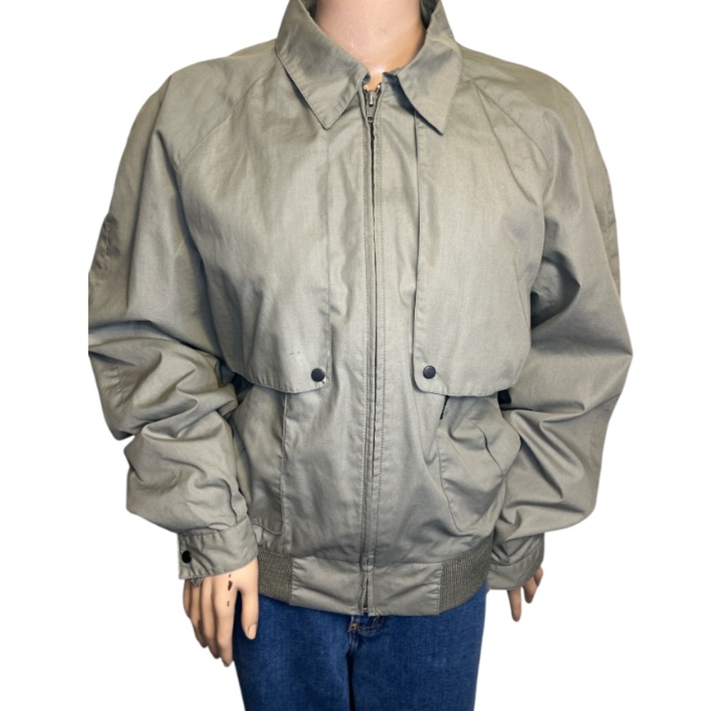 Vintage Y2K Pegasus North Bay  Jacket Bomber Cotton Blend  Green Size  L
